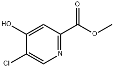 2-Pyridinecarboxylic acid, 5-chloro-4-hydroxy-, methyl ester Structure
