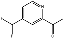 Ethanone, 1-[4-(difluoromethyl)-2-pyridinyl]- Structure