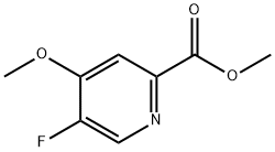 2-Pyridinecarboxylic acid, 5-fluoro-4-methoxy-, methyl ester 구조식 이미지