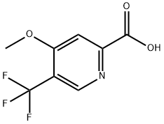 2-Pyridinecarboxylic acid, 4-methoxy-5-(trifluoromethyl)- 구조식 이미지