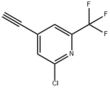 2-chloro-4-ethynyl-6-(trifluoromethyl)pyridine Structure