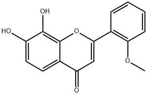 2'-methoxy-7,8-dihydroxyflavone Structure