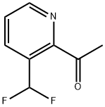 Ethanone, 1-[3-(difluoromethyl)-2-pyridinyl]- Structure
