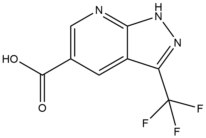 3-(trifluoromethyl)-1H-pyrazolo[3,4-b]pyridine-5-carboxylic acid Structure