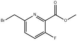 2-Pyridinecarboxylic acid, 6-(bromomethyl)-3-fluoro-, methyl ester Structure
