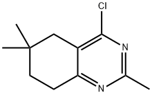 Quinazoline, 4-chloro-5,6,7,8-tetrahydro-2,6,6-trimethyl- Structure