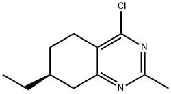 Quinazoline, 4-chloro-7-ethyl-5,6,7,8-tetrahydro-2-methyl-, (7S)- Structure