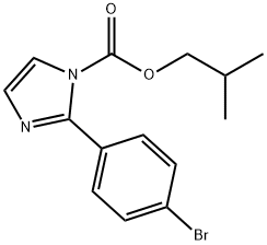 1H-Imidazole-1-carboxylic acid, 2-(4-bromophenyl)-, 2-methylpropyl ester Structure