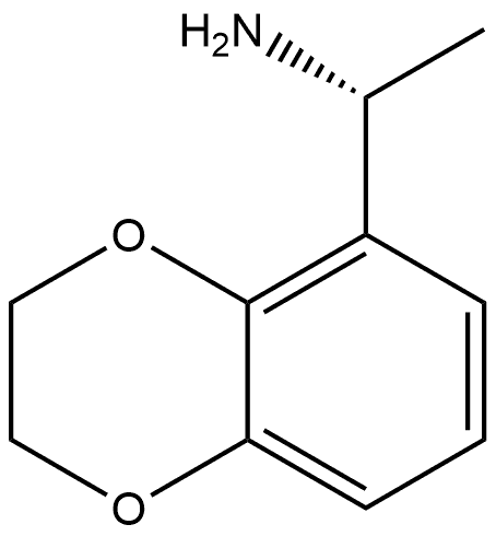 1,4-Benzodioxin-5-methanamine, 2,3-dihydro-α-methyl-, (αR)- Structure