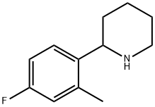 2-(4-fluoro-2-methylphenyl)piperidine Structure