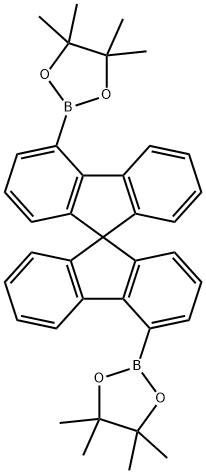 1,3,2-Dioxaborolane, 2,2'-(9,9'-spirobi[9H-fluorene]-4,4'-diyl)bis[4,4,5,5-tetramethyl- Structure