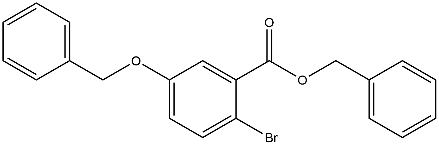 Phenylmethyl 2-bromo-5-(phenylmethoxy)benzoate Structure