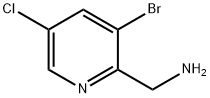 (3-Bromo-5-chloropyridin-2-yl)methanamine Structure