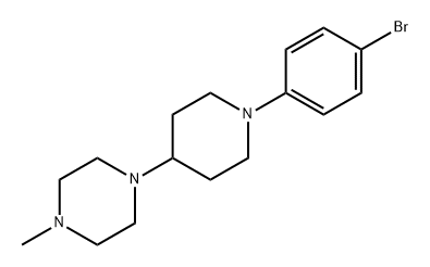 Piperazine, 1-[1-(4-bromophenyl)-4-piperidinyl]-4-methyl- Structure