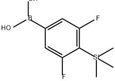 Boronic acid, B-[3,5-difluoro-4-(trimethylsilyl)phenyl]- Structure
