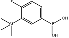 Boronic acid, B-[4-fluoro-3-(trimethylsilyl)phenyl]- Structure