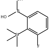 Boronic acid, B-[3-fluoro-2-(trimethylsilyl)phenyl]- Structure