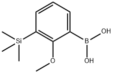 Boronic acid, B-[2-methoxy-3-(trimethylsilyl)phenyl]- Structure