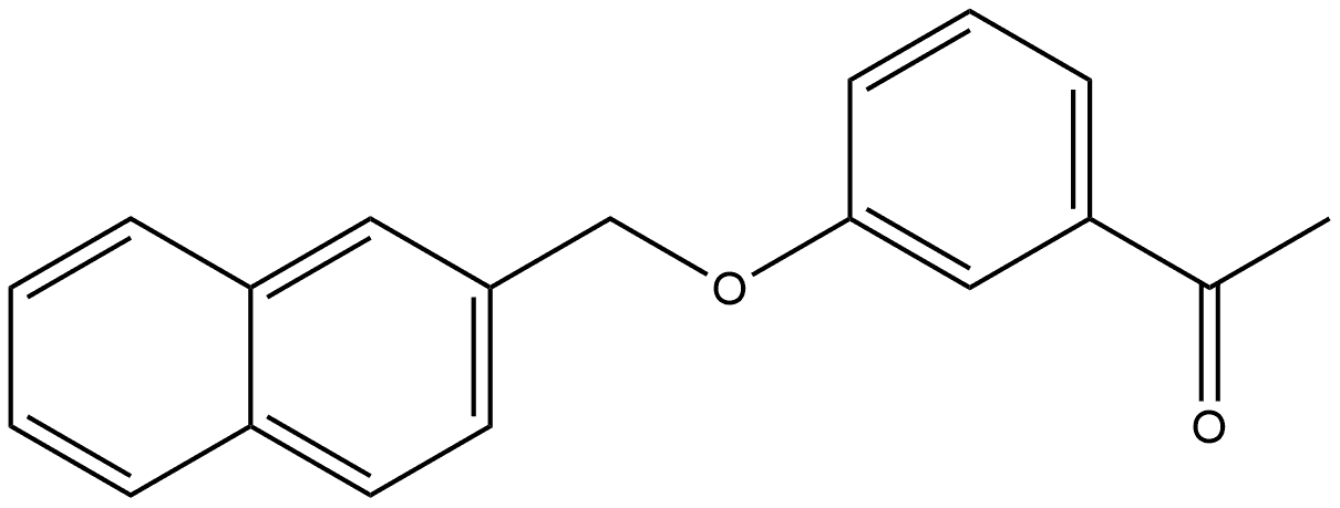 1-[3-(2-Naphthalenylmethoxy)phenyl]ethanone Structure