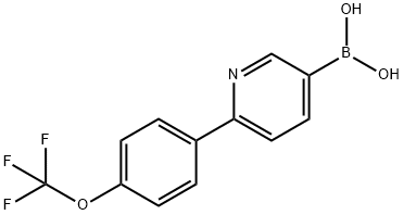 Boronic acid, B-[6-[4-(trifluoromethoxy)phenyl]-3-pyridinyl]- Structure