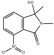 2,3-Dihydro-3-hydroxy-2,3-dimethyl-7-nitro-1H-isoindol-1-one Structure