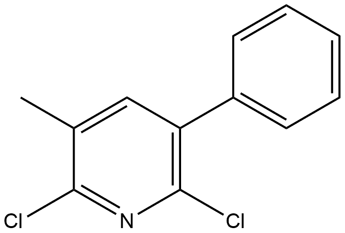 2,6-Dichloro-3-methyl-5-phenylpyridine Structure