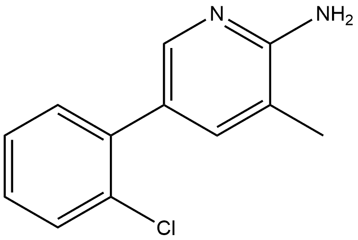 5-(2-Chlorophenyl)-3-methyl-2-pyridinamine Structure