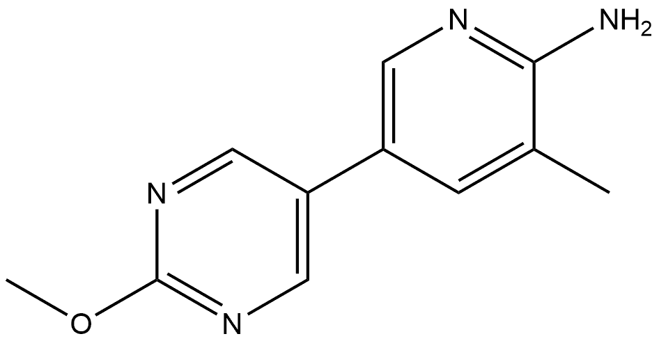 5-(2-Methoxy-5-pyrimidinyl)-3-methyl-2-pyridinamine Structure