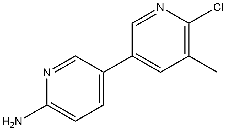 6'-Chloro-5'-methyl[3,3'-bipyridin]-6-amine Structure