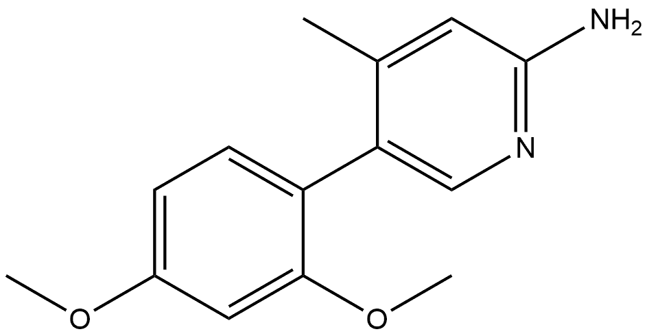 5-(2,4-Dimethoxyphenyl)-4-methyl-2-pyridinamine Structure