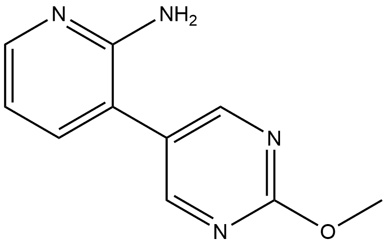 3-(2-Methoxy-5-pyrimidinyl)-2-pyridinamine Structure