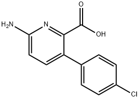 6-Amino-3-(4-chlorophenyl)picolinic acid Structure