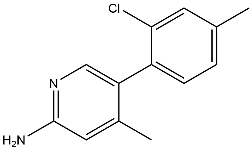 5-(2-Chloro-4-methylphenyl)-4-methyl-2-pyridinamine Structure