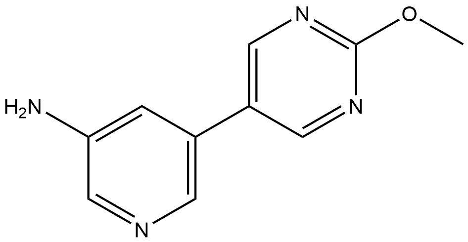 5-(2-Methoxy-5-pyrimidinyl)-3-pyridinamine Structure