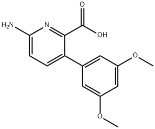 6-Amino-3-(3,5-dimethoxyphenyl)picolinic acid Structure