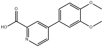 4-(3,4-Dimethoxyphenyl)picolinic acid Structure