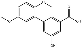 3-(2,5-Dimethoxyphenyl)-5-hydroxybenzoic acid Structure