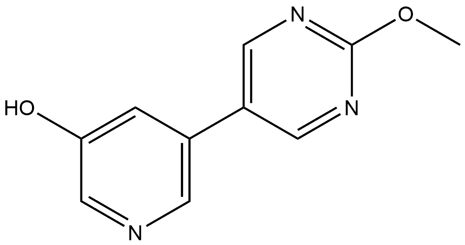 5-(2-Methoxy-5-pyrimidinyl)-3-pyridinol Structure