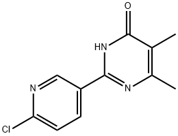 4(3H)-Pyrimidinone, 2-(6-chloro-3-pyridinyl)-5,6-dimethyl- Structure