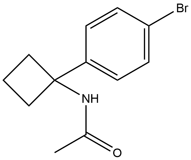 N-1-(4-Bromophenyl)cyclobutylacetamide Structure