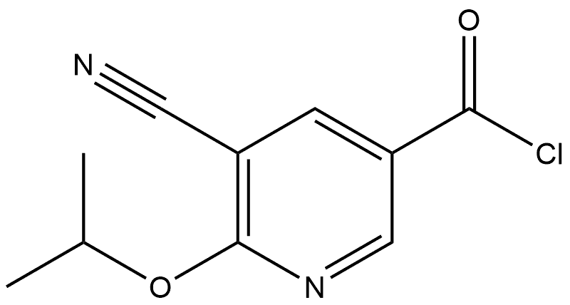 5-Cyano-6-(1-methylethoxy)-3-pyridinecarbonyl chloride Structure