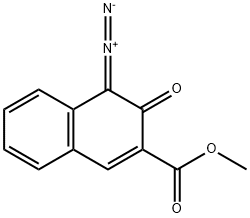 Methyl 4-diazo-3,4-dihydro-3-oxo-2-naphthalenecarboxylate Structure