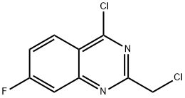 4-chloro-2-(chloromethyl)-7-fluoroquinazoline 구조식 이미지