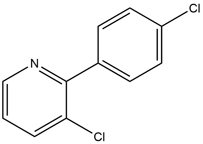 3-Chloro-2-(4-chlorophenyl)pyridine Structure