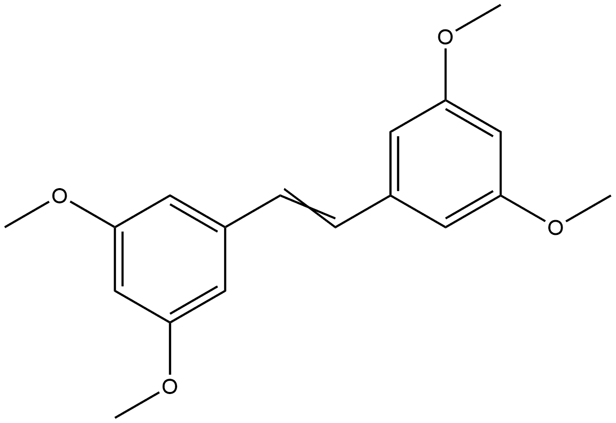 Benzene, 1,1'-(1E)-1,2-ethenediylbis[3,5-dimethoxy- Structure