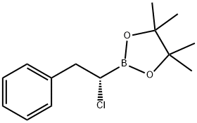 1,3,2-Dioxaborolane, 2-[(1S)-1-chloro-2-phenylethyl]-4,4,5,5-tetramethyl- Structure