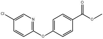 Benzoic acid, 4-[(5-chloro-2-pyridinyl)oxy]-, methyl ester Structure