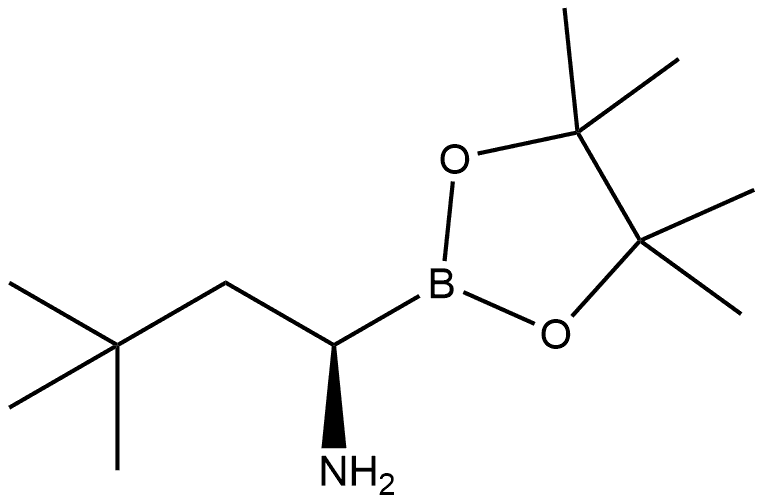 1,3,2-Dioxaborolane-2-methanamine, α-(2,2-dimethylpropyl)-4,4,5,5-tetramethyl-, (αR)- Structure