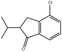 1H-Inden-1-one, 4-chloro-2,3-dihydro-2-(1-methylethyl)- 구조식 이미지
