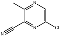 6-Chloro-3-methylpyrazine-2-carbonitrile Structure